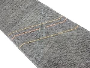 羅幾何学模様織出し名古屋帯